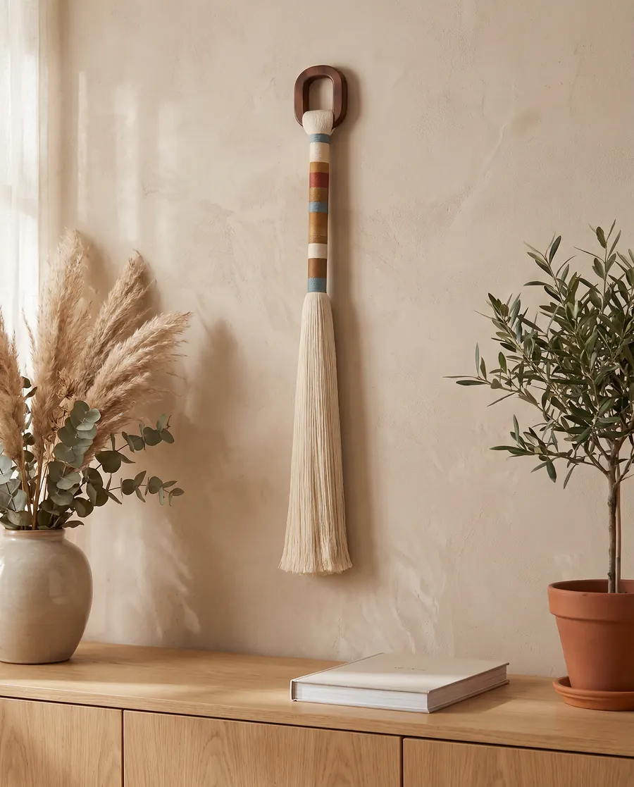 Futago I, a handwoven textile art piece