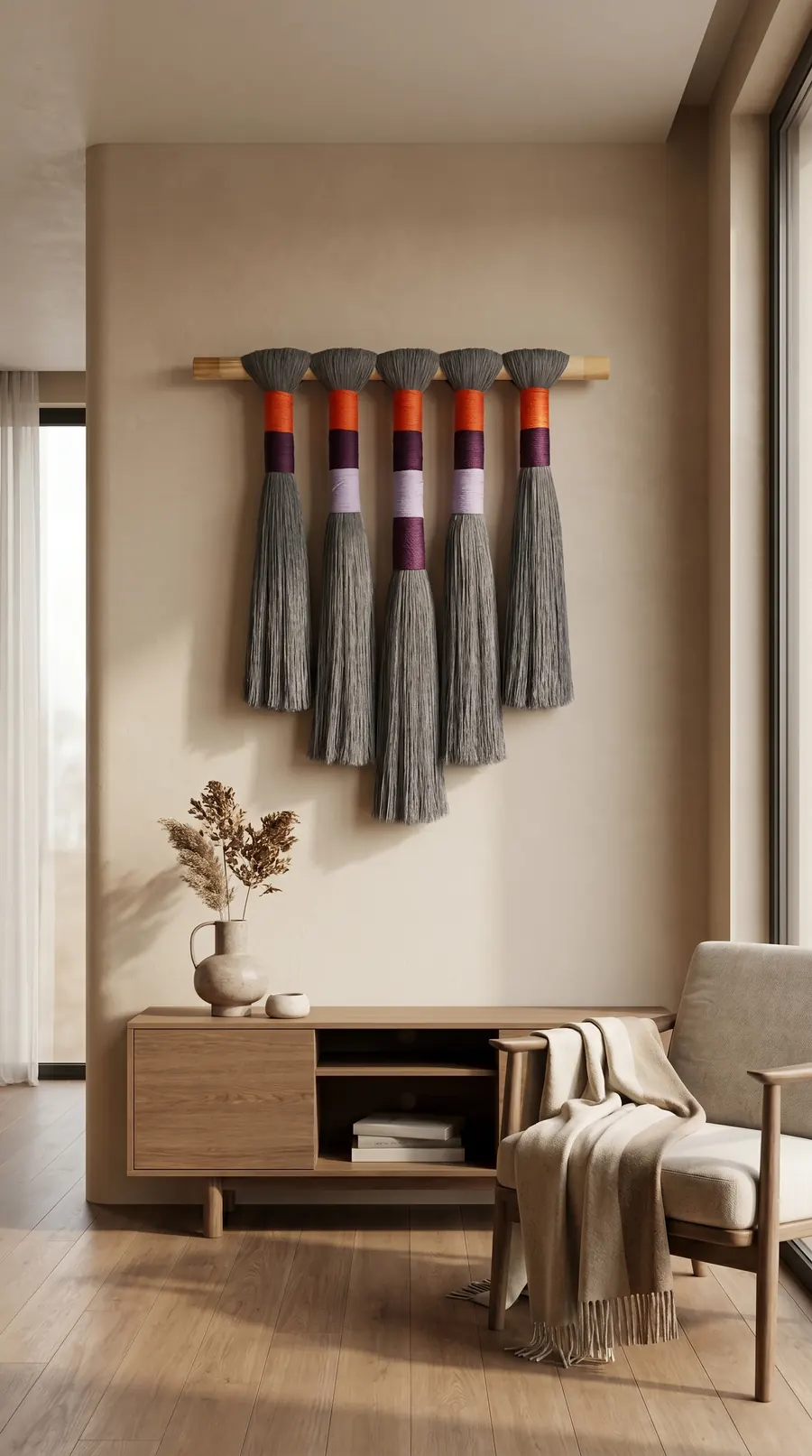 Ishō IV, a handwoven textile art piece
