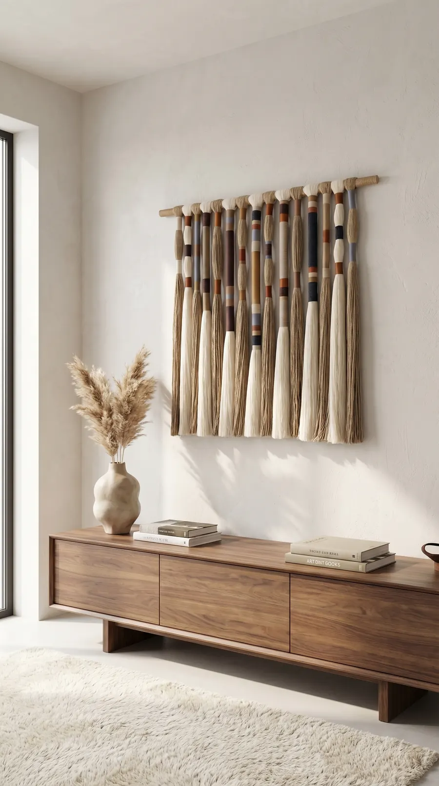 Kodai I, a handwoven textile art piece
