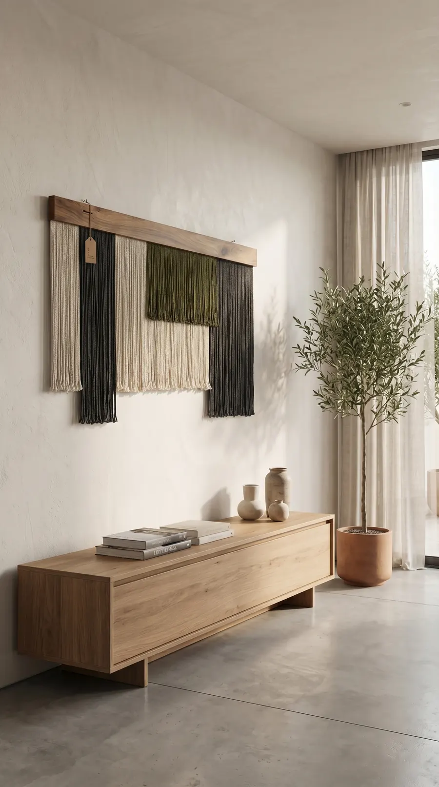 Kodai II, a handwoven textile art piece