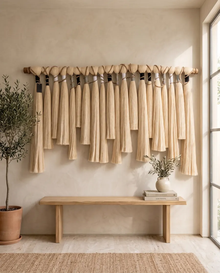 Yūgen I, a handwoven textile art piece